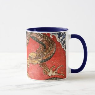 Dragon, Hokusai Japanisch Bildende Kunst Tasse