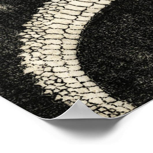 Dragon, Hokusai Poster (Ecke)