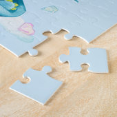 Dragon Holding Heart Gender Reveal Boy Puzzle (Seite)