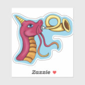 Dragon Horn Player Sticker (Blatt)