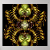 Dragon Hour Fraktal Art Poster / Print (Vorne)