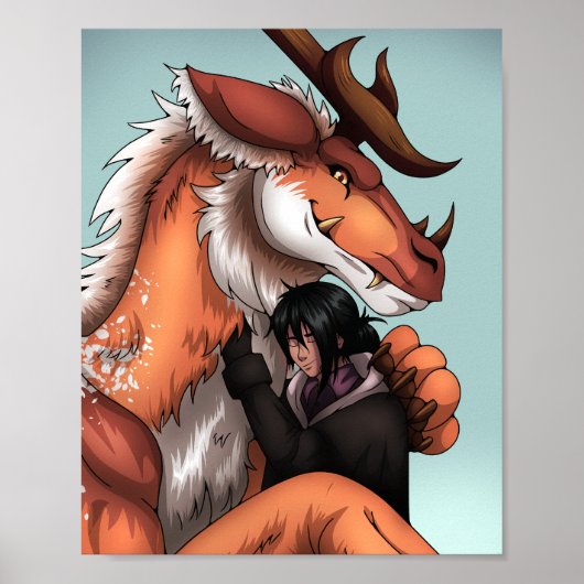 Dragon Hug Poster (Vorne)