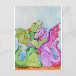 Dragon Hug Postkarte