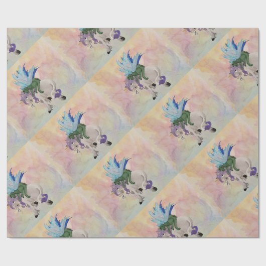 Dragon Hugs Geschenkpapier (Flach)