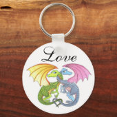 Dragon Hugs Schlüsselanhänger (Vorderseite)