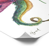 Dragon & Hummingbird Print Poster (Ecke)
