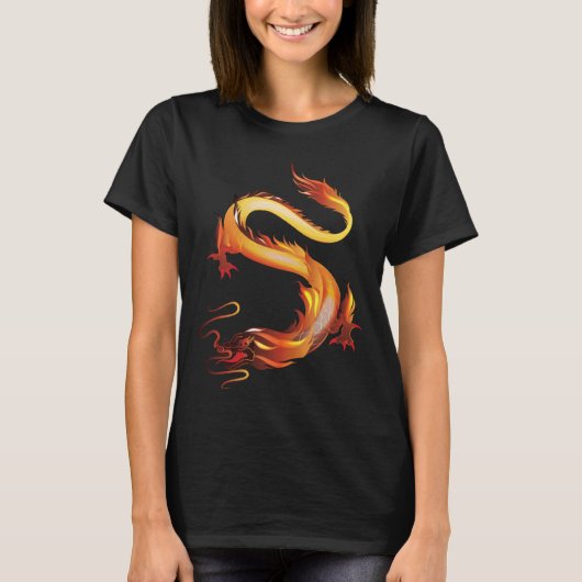 Dragon I Fire Dragon I Children Dragon Fantasy Uni T-Shirt (Vorderseite)