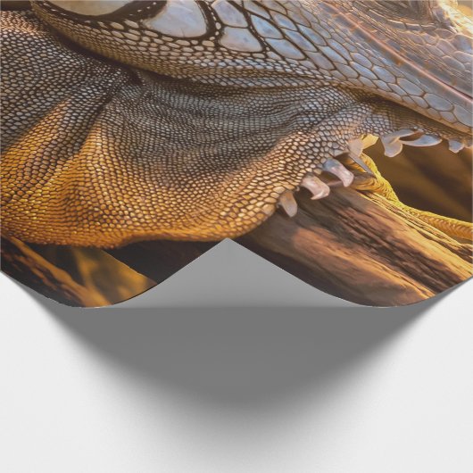 Dragon Iguana Geschenkpapier (Ecke)