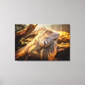 Dragon Iguana Name Fred Wrapped canvas Leinwanddruck (Vorderseite)