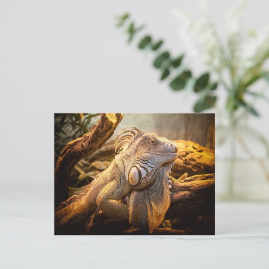 Dragon Iguana Postkarte (Stehend Vorderseite)