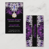 Dragon Illustration Fraktal Artistry Business Card Visitenkarte (Vorne/Hinten)