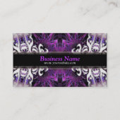 Dragon Illustration Fraktal Artistry Business Card Visitenkarte (Rückseite)