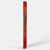 Dragon in Bright Orange Imitats Leather Samsung Galaxy Hülle (Rechte Seite)