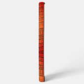 Dragon in Bright Orange Imitats Leather Samsung Galaxy Hülle (Linke Seite)