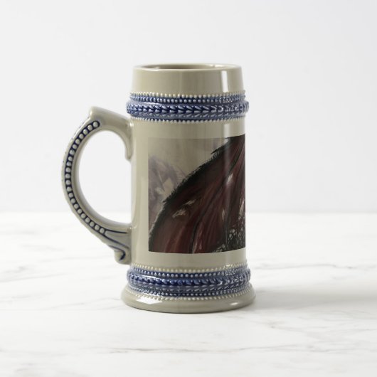 Dragon in Höhle Bierglas (Links)