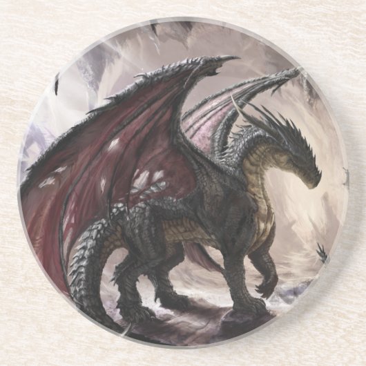 Dragon in Höhle Getränkeuntersetzer (Vorne)