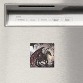 Dragon in Höhle Magnet (In Situ (Geschirrspüler))