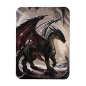 Dragon in Höhle Magnet (Vertikal)