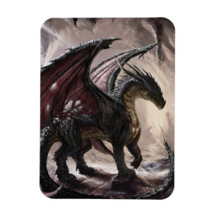 Dragon in Höhle Magnet