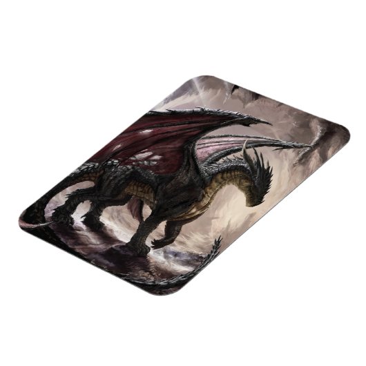 Dragon in Höhle Magnet (Linke Seite)