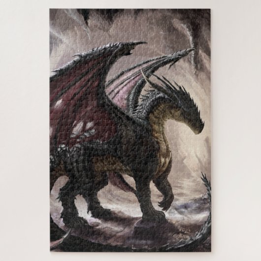 Dragon in Höhle Puzzle (Vertikal)