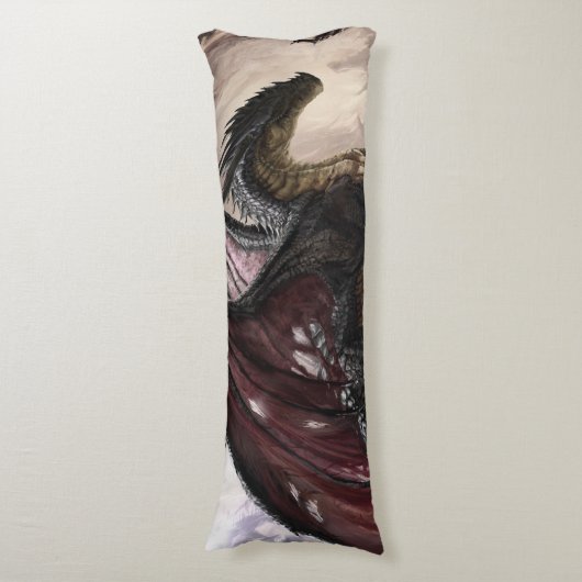 Dragon in Höhle Seitenschläferkissen (Vorderseite Vertikal)