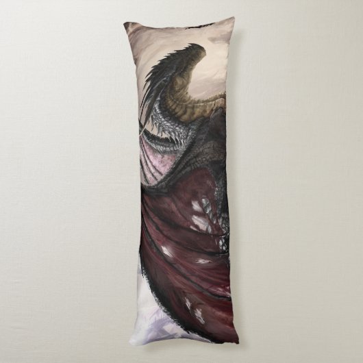 Dragon in Höhle Seitenschläferkissen (Rückseite (Vertikal))