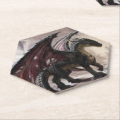 Dragon in Höhle Untersetzer (angewinkelt)