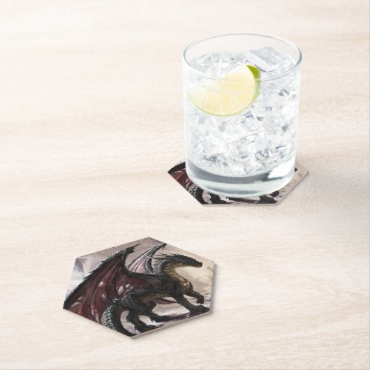 Dragon in Höhle Untersetzer (Vor Ort)