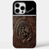 Dragon in Leather Case-Mate iPhone Hülle (Rückseite)