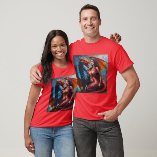 Dragon in Love-T-Shirt T-Shirt (Unisex)