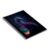 Dragon in Night Sky Notizblock (Rechte Seite)