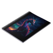 Dragon in Night Sky Notizblock (Linke Seite)