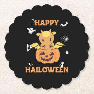 Dragon In Pumpkin Sweet Dragon Happy Halloween Untersetzer
