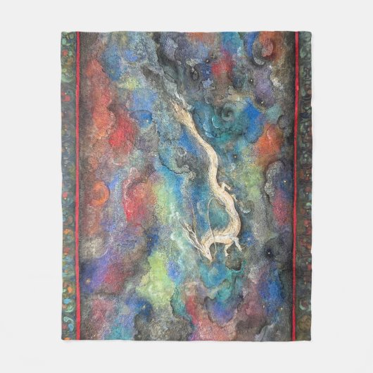 Dragon in the Clouds Fleecedecke (Vorderseite)