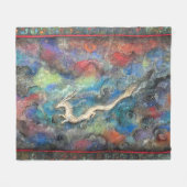 Dragon in the Clouds Fleecedecke (Vorderseite (Horizontal))