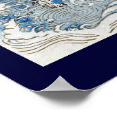 Dragon in the Clouds Japanese Fine Art Poster (Ecke)