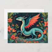 Dragon in the Jungle Postkarte (Vorne/Hinten)