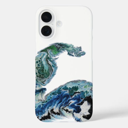 Dragon in the Waves – Abstract Ocean Energy Case-Mate iPhone Hülle (Rückseite)