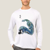 Dragon in the Waves – Abstract Ocean Energy T-Shir Tri-Blend Shirt (Vorderseite)