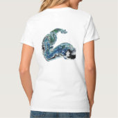 Dragon in the Waves – Abstract Ocean Energy T-Shirt (Rückseite)