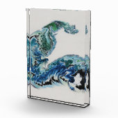 Dragon in the Waves – Abstract Ocean Fotoblock (Rechts)