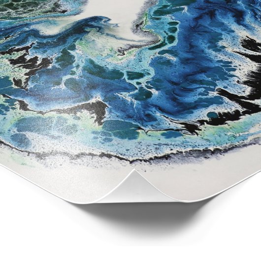 Dragon in the Waves – Abstract Ocean Fotodruck (Ecke)