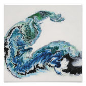 Dragon in the Waves – Abstract Ocean Fotodruck (Vorne)