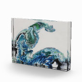 Dragon in the Waves – Abstract Ocean Photo Block (Rechts)