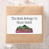 Dragon Individuelle Name Book Label (Insitu)