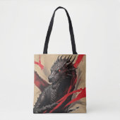 Dragon-Infused Tote Bag entfesselt künstlerischen  Tasche (Vorderseite)