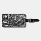 Dragon 'initiale' Gepäckanhänger 2 Seiten (Vorderseite horizontal)