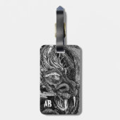 Dragon 'initiale' Gepäckanhänger 2 Seiten (Rückseite vertikal)