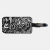 Dragon 'initiale' Gepäckanhänger 2 Seiten (Rückseite horizontal)